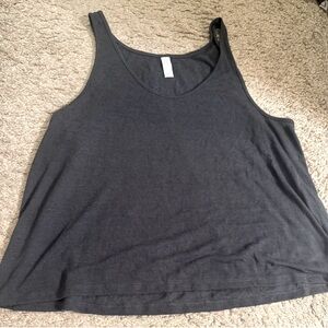 Stars Above Charcoal Grey Lounge Sleep Slub Knit Tank Top - size XXL